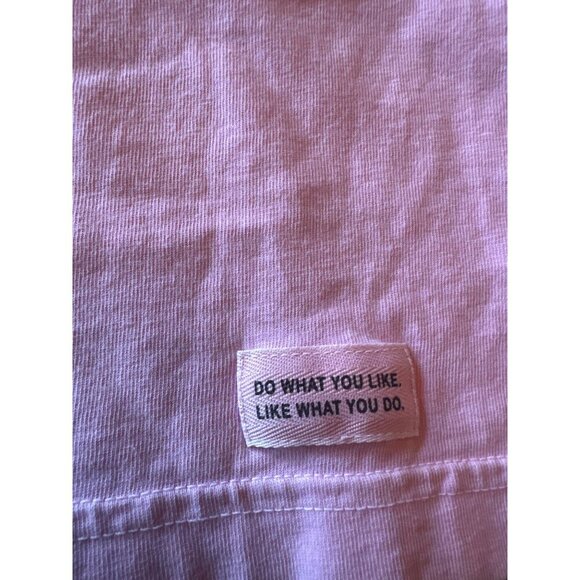 Life Is Good Womens Long Sleeve Pink Flower Graphic Shirt L Casual Cotton - Picture 4 of 5